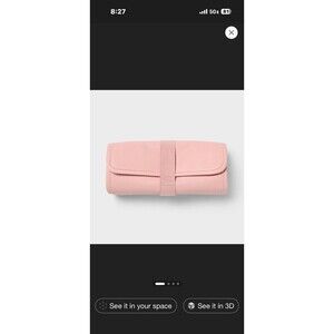Rolled Soft Side Organizer Pink -Brightroom NWT